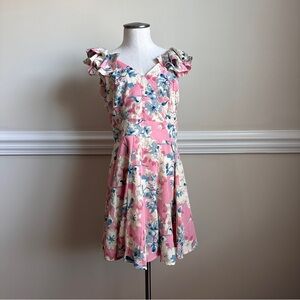 Floral Pink Midi Dress